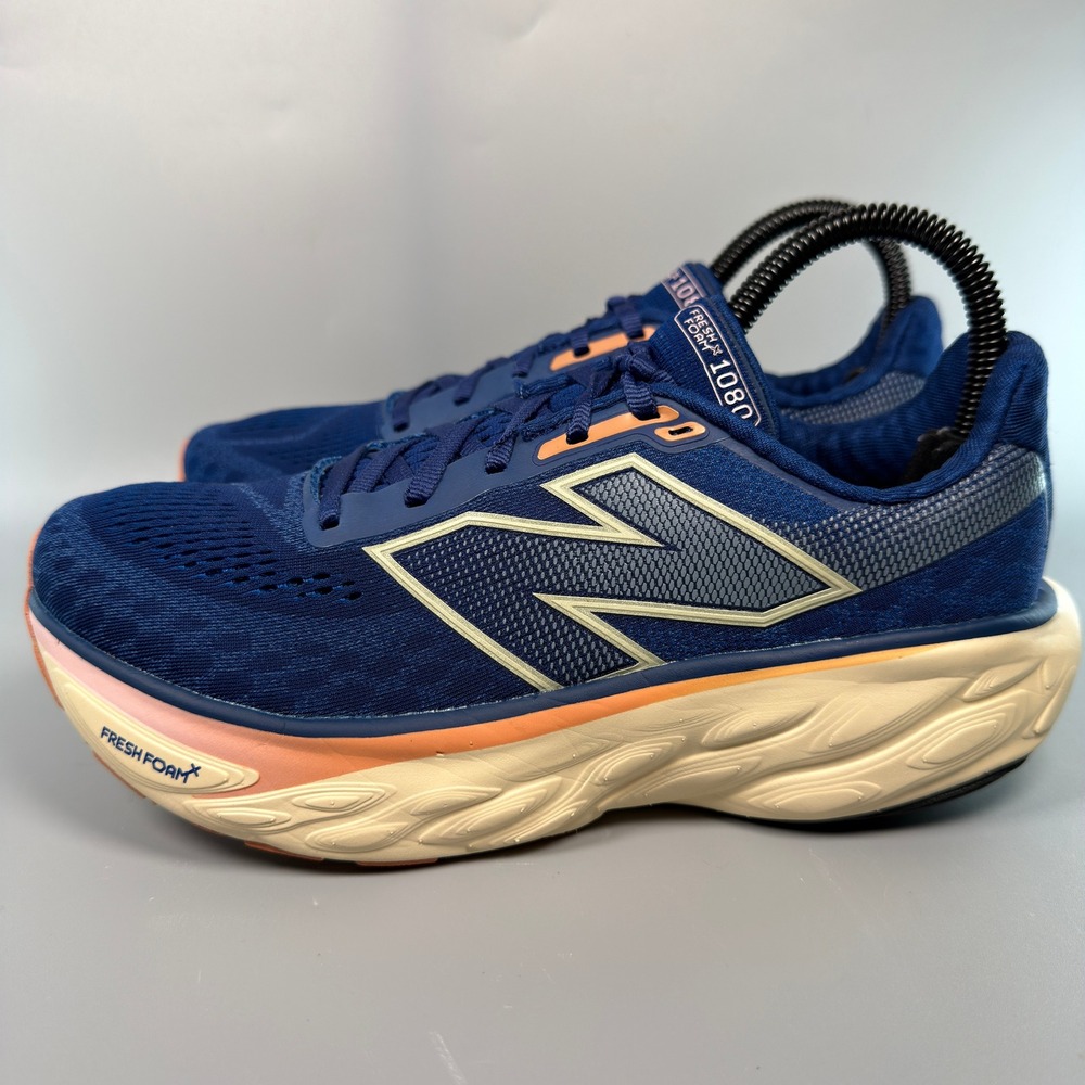 New Balance Fresh Foam X 1080v14 Womens 7 B Running Shoes Blue Trainers Sneakers - Picture 4 of 16